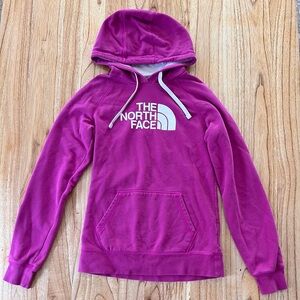 The North Face pink hoodie